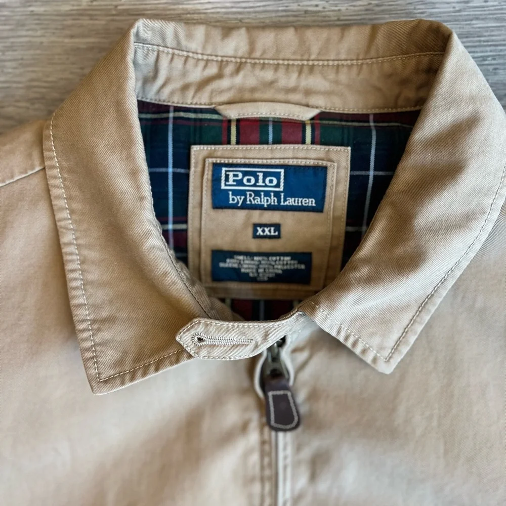 Vintage Polo by Ralph Lauren Classic 90s Men’s Bomber Zip Up Jacket Lined XXL